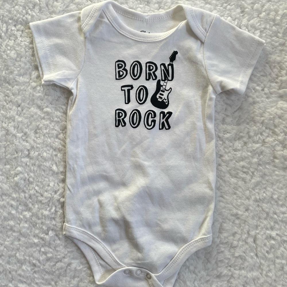 Born to Rock Baby Onesie